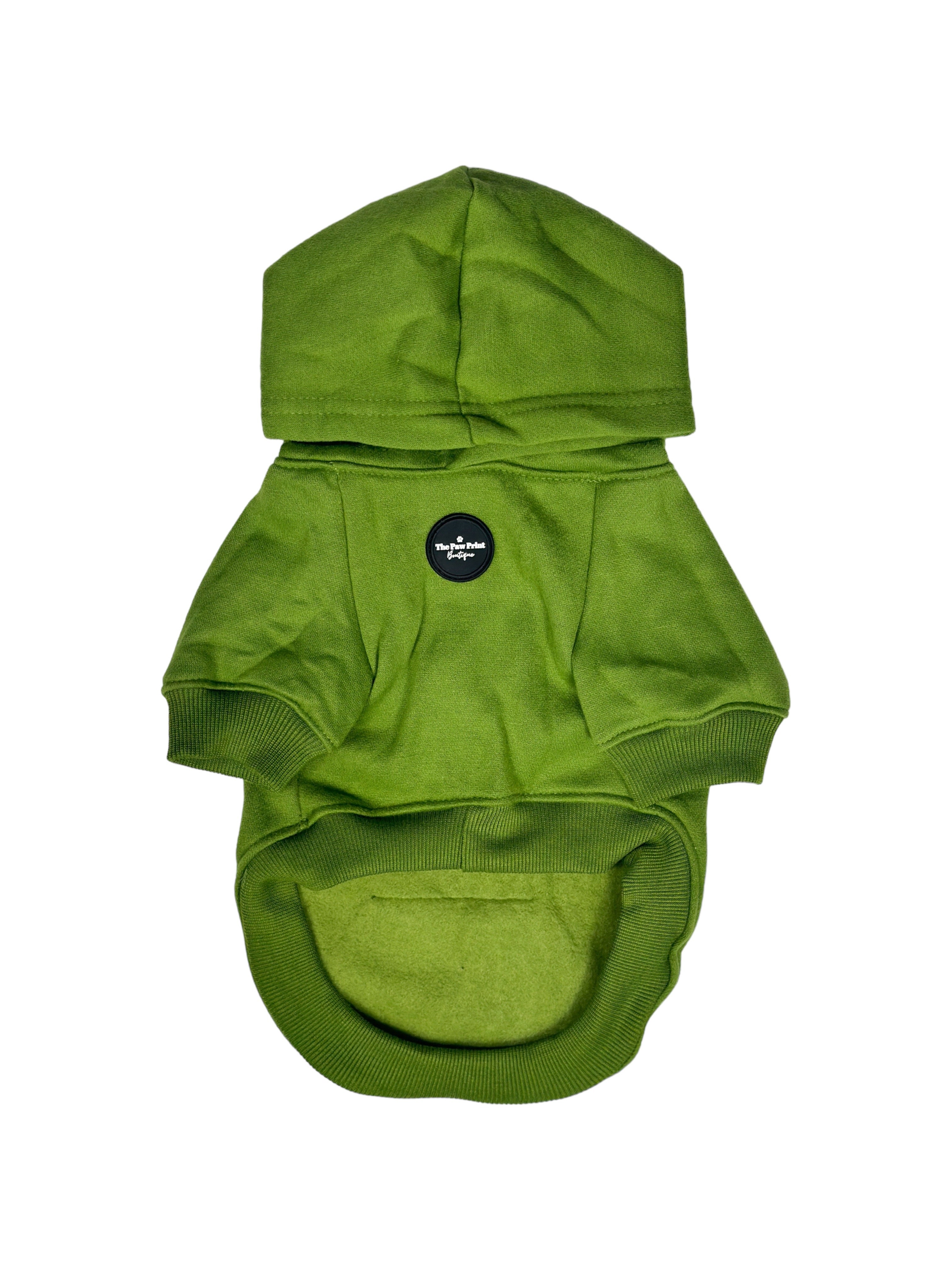 Green on sale dog hoodie