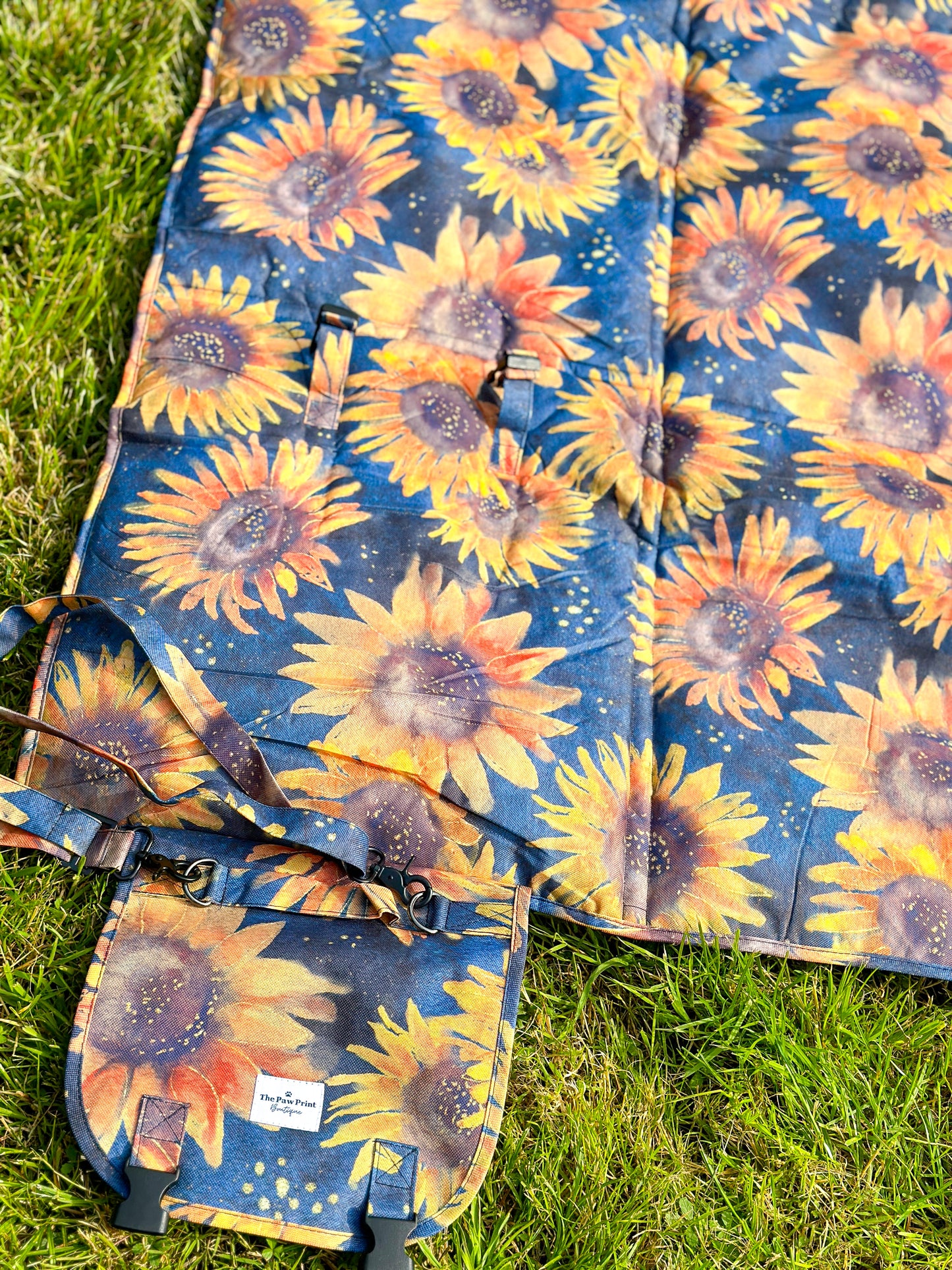 The Sunflower Field Picnic Mat