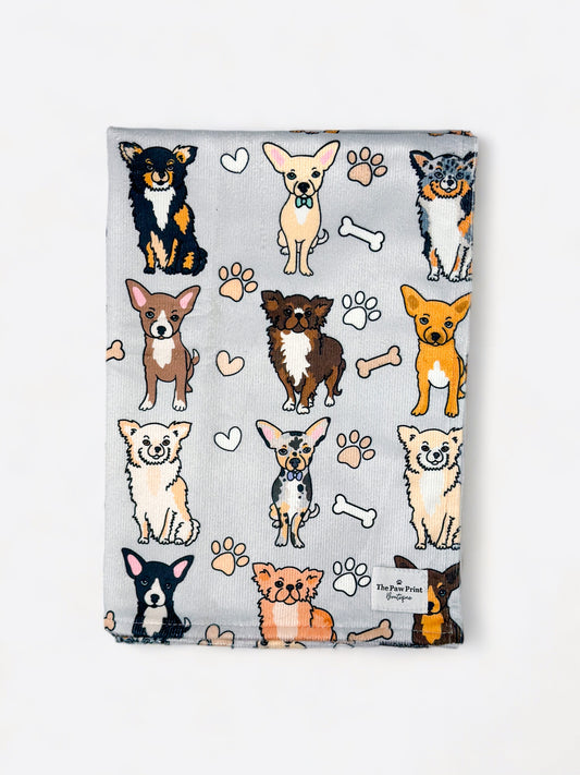 The Chihuahua Dog Towel - Grey