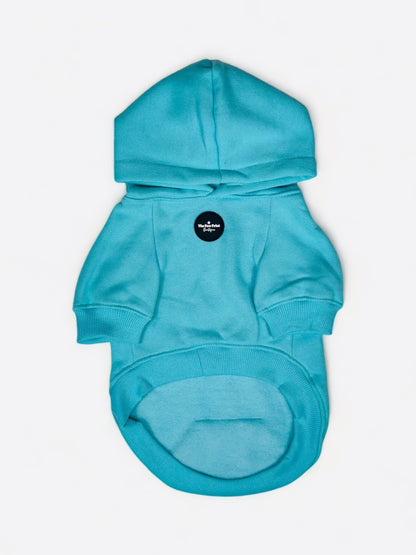 Dog Hoodie - Aqua Blue