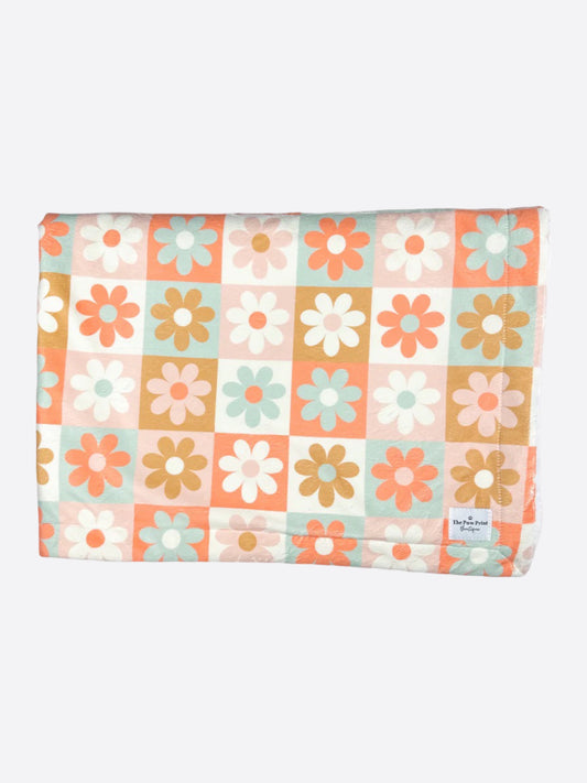 The Funky Flowers Dog Blanket