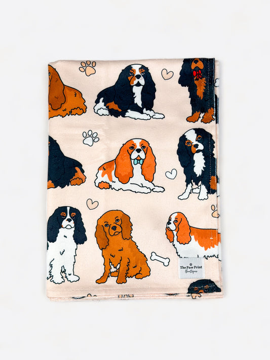 The Cavalier Dog Towel - Beige