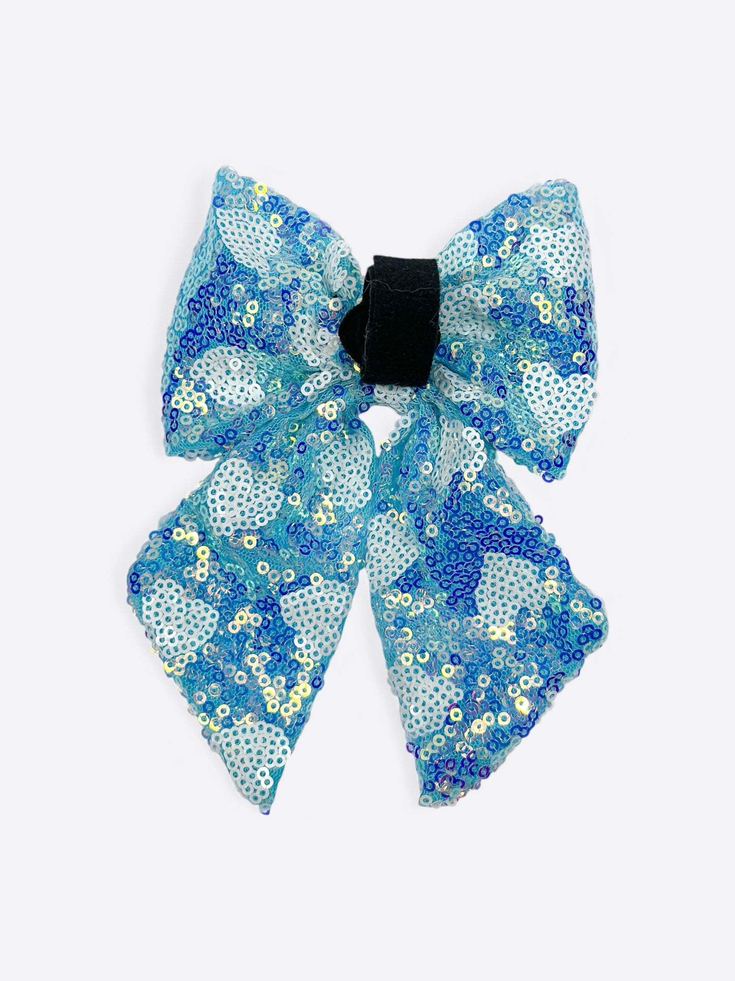 The Sassy in Sequins - Baby Blue Bow Tie