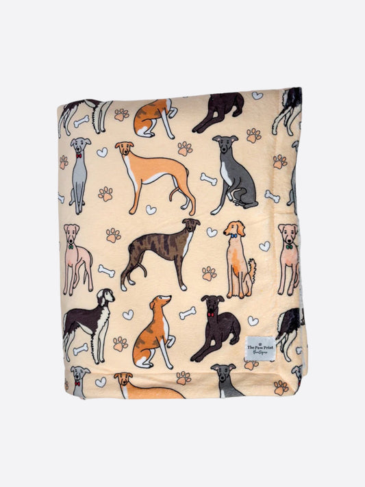 The Sighthound Dog Blanket - Beige