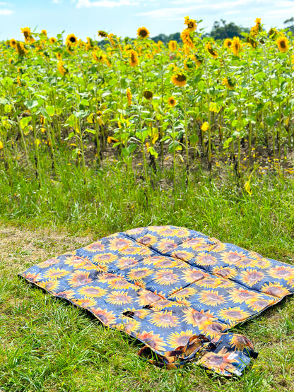 The Sunflower Field Picnic Mat