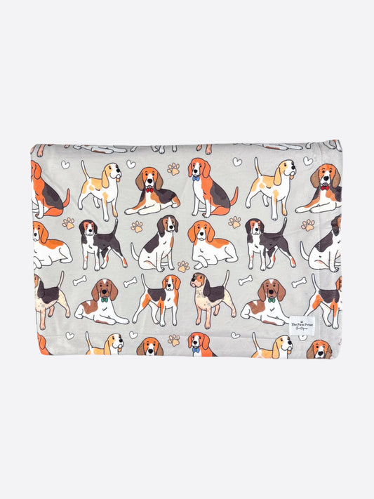 The Beagle Dog Blanket - Grey