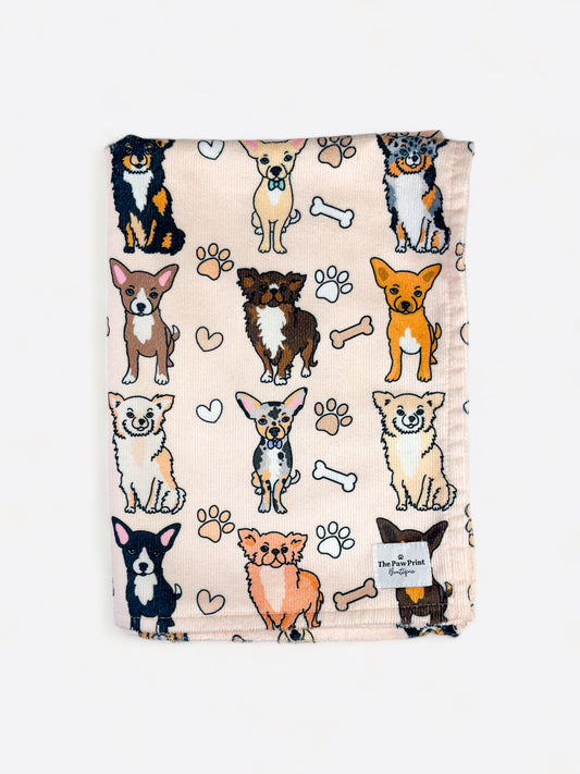 (The Chihuahua Dog Towel - Beige