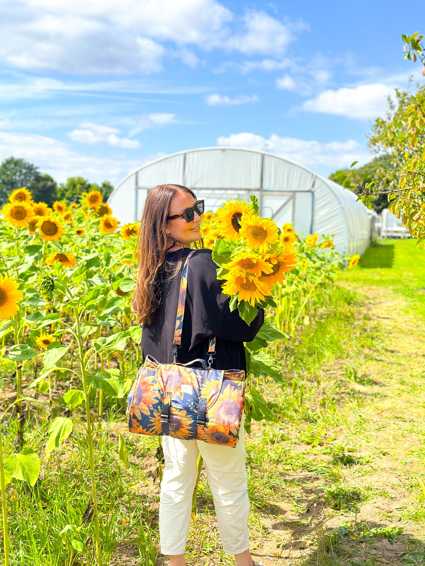 The Sunflower Field Picnic Mat