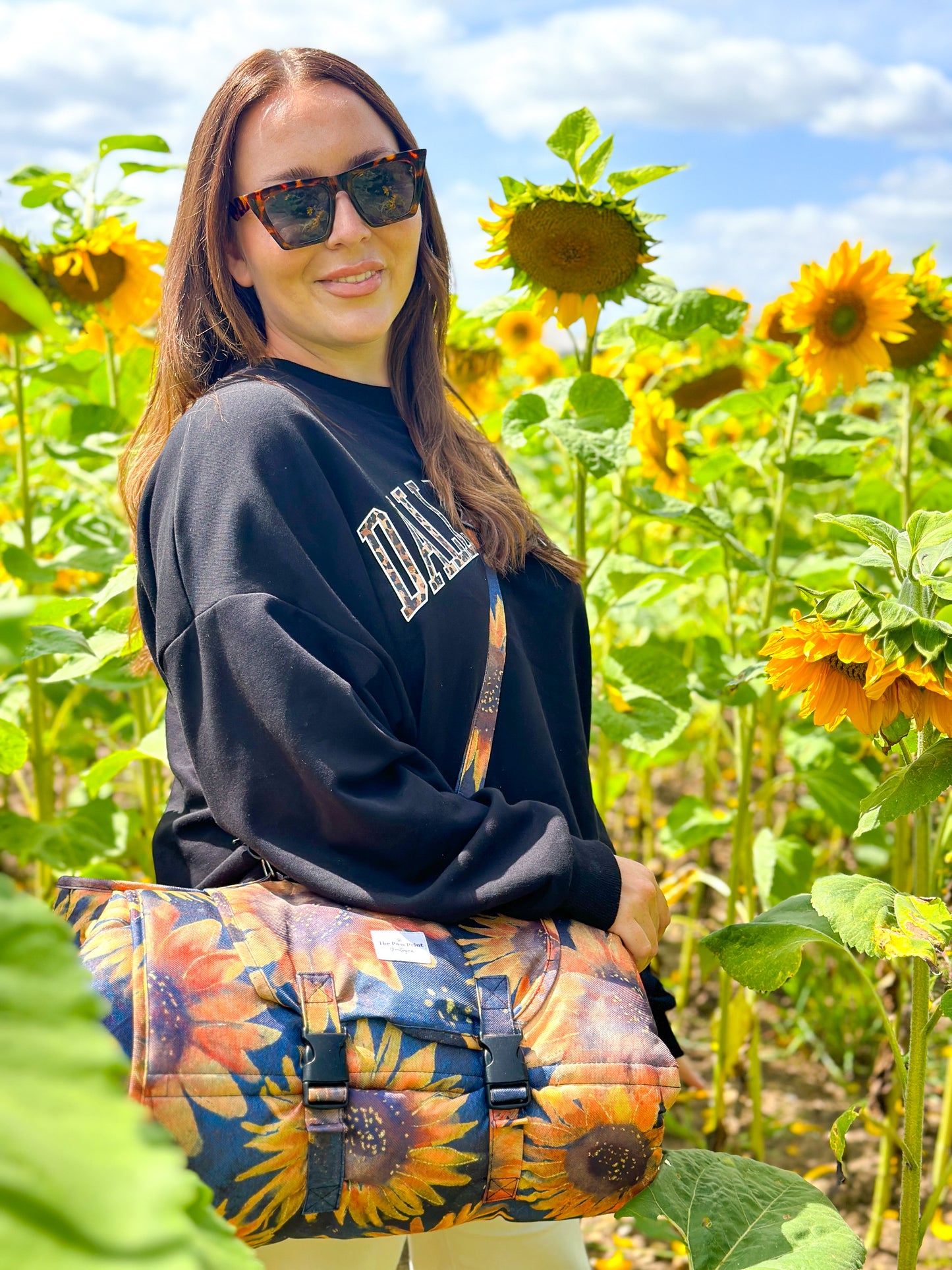 The Sunflower Field Picnic Mat