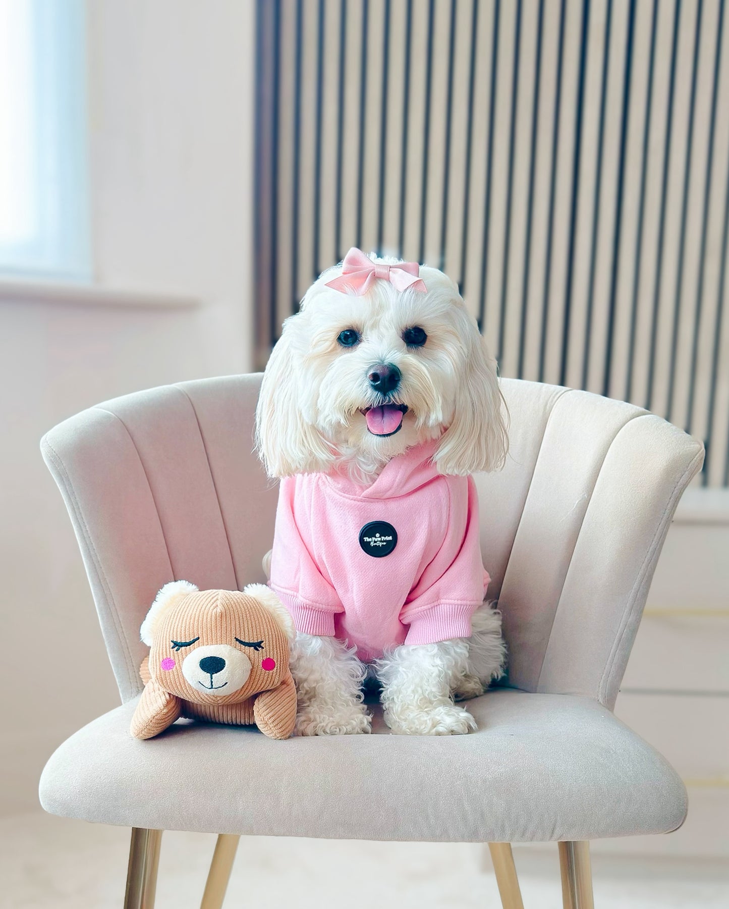 Dog Hoodie - Baby Pink