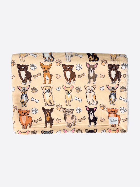 The Chihuahua Dog Blanket - Beige