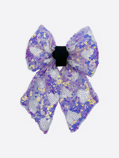 The Sassy in Sequins - Lilac Bow Tie