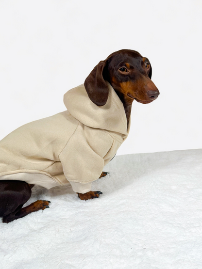 Dog Hoodie - Beige