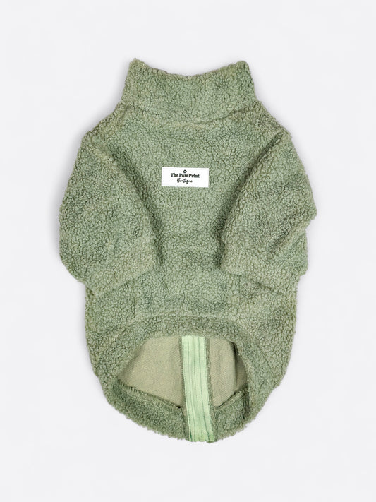 The Sage Green Teddy Fleece