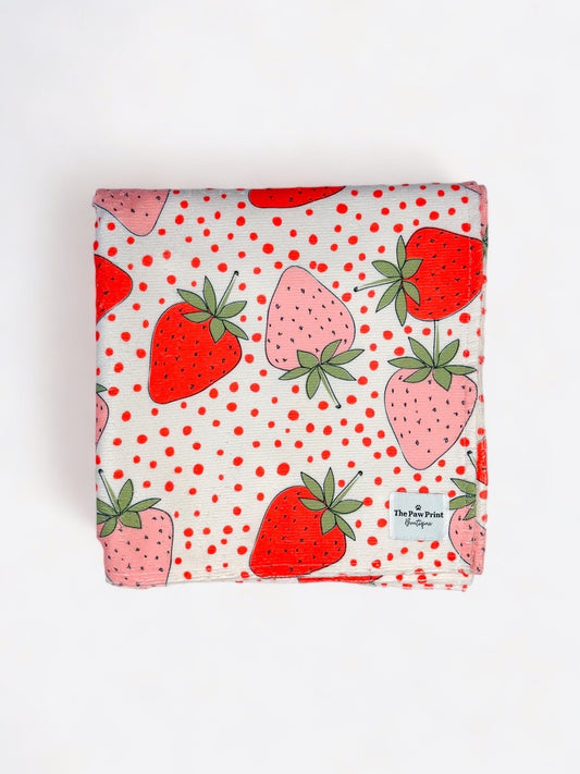 The Sweet Strawberries Beach Towel