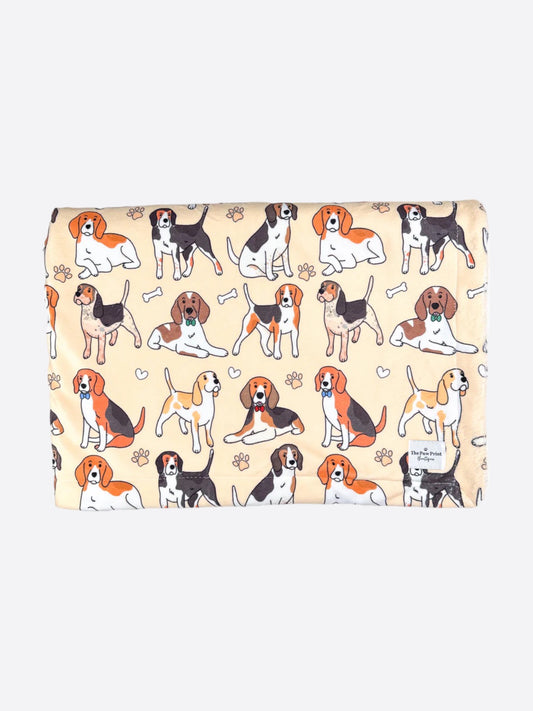 The Beagle Dog Blanket - Beige