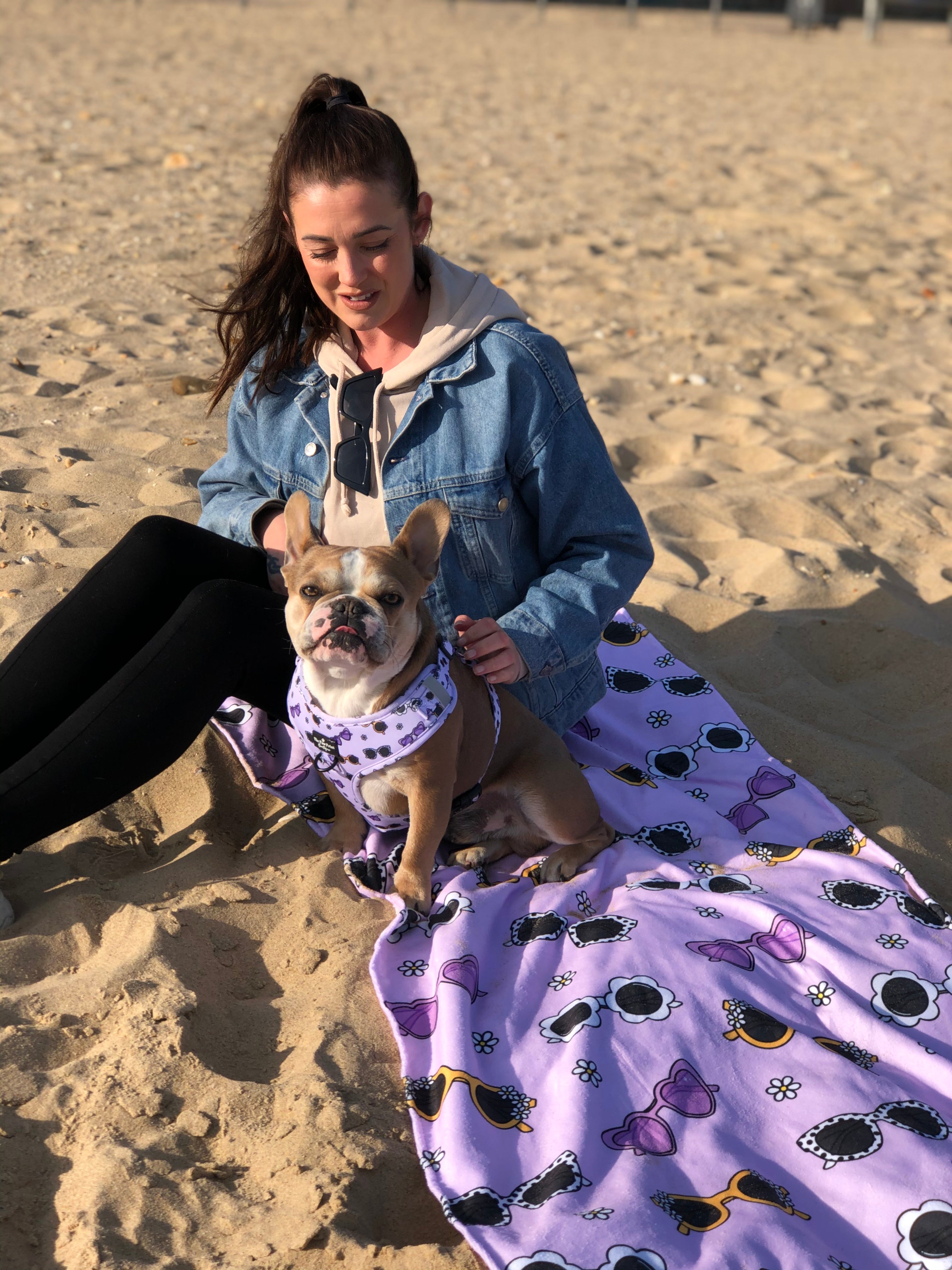 Paw print beach sales towel