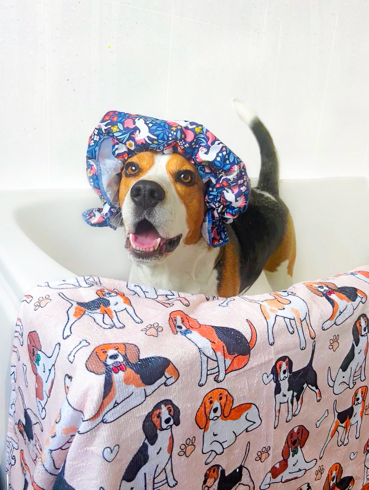 The Beagle Dog Towel - Beige
