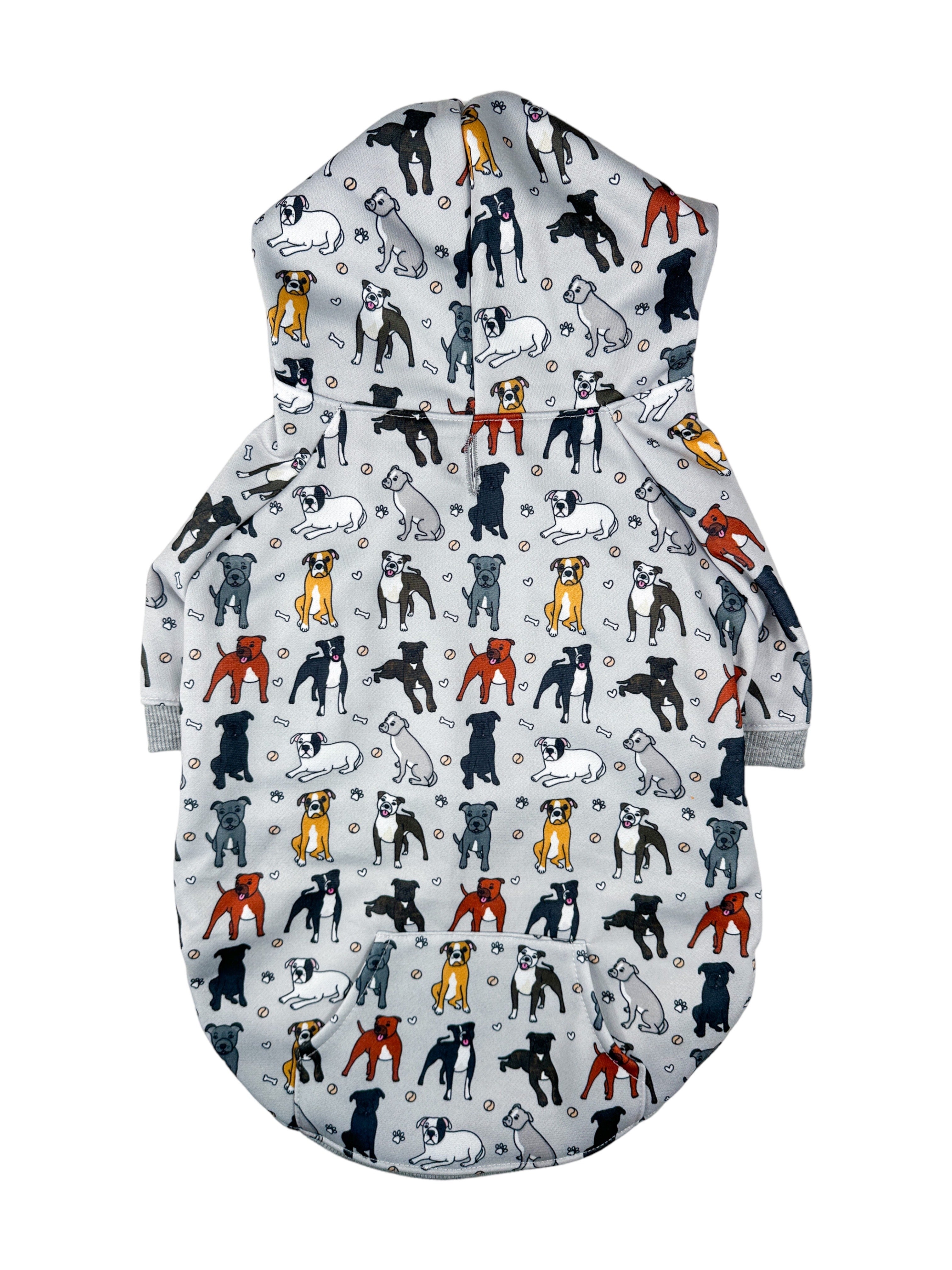 The Staffy Dog Hoodie All Over Print The Paw Print Boutique