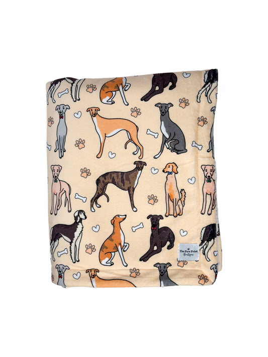 The Sighthound Dog Blanket - Beige